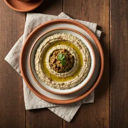 بابا غنوج بالطحينة