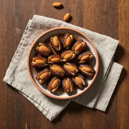 تمر باللوز والقرفة